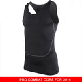 Img 9 - Men Sporty Fitted Quick-Drying Sleeveless Fitness Stretchable Solid Colored Jogging Tank Top