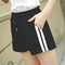 Img 1 - Gym Women Wide Leg Pants Summer Loose Korean Slim-Look High Waist All-Matching Student Jogging Plus Size Casual Shorts