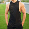 Img 4 - Muscle Sporty Tank Top Men Fitting Jogging Training Tops Sleeveless Stretchable Spliced Fitness