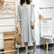 IMG 131 of Summer Plus Size Women Modal Korean Loose Short Sleeve Dress Mid-Length Pyjamas Sleepwear