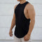 IMG 113 of Muscle Sporty Tank Top Men Fitting Jogging Training Tops Sleeveless Stretchable Spliced Fitness Tank Top