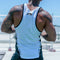 Img 3 - Muscle Summer Sleeveless Tank Top Men Breathable Slim Look Sporty Fitness Fitted Under Quick-Drying Tank Top