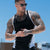 Img 1 - Muscle Summer Sleeveless Tank Top Men Breathable Slim Look Sporty Fitness Fitted Under Quick-Drying Tank Top