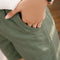Img 4 - Cotton Blend Unisex Sporty Bermuda Shorts Korean Women Summer Casual Pants Breathable Loose Plus Size Linen Bermuda Shorts