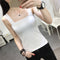 Img 3 - Summer Women Student Tops Casual All-Matching Spaghetti Strap INS Tank Top