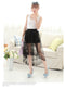 Img 3 - Skirt Korean Slim Look Mesh Mid-Length Translucent Sexy High Waist  Skirt