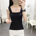 Img 8 - Summer Women Student Tops Casual All-Matching Spaghetti Strap INS Tank Top