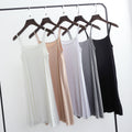 Img 3 - Modal Slip Dress Women Loose Slim Look Cami Mid-Length Solid Colored Dress