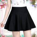 Img 3 - Women Korean High Waist Flare Flare Pleated A-Line Skirt