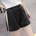 Img 4 - Minimalist Mix Colours Casual Gym Shorts High Waist Loose Slim-Look Wide Leg Women Track Student Trendy Shorts