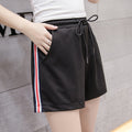 Img 3 - Minimalist Mix Colours Casual Gym Shorts High Waist Loose Slim-Look Wide Leg Women Track Student Trendy Shorts