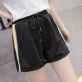Minimalist Mix Colours Casual Gym Shorts High Waist Loose Slim-Look Wide Leg Women Track Student Trendy Shorts