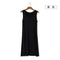 Img 8 - Summer Modal Korean Slimming Slim-Look Plus Size Mid-Length Flare Solid Colored Singlet Dress