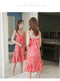 Img 11 - Women Beach Ruffle Collar Floral Cami Dress Fresh Looking Strap Beachwear