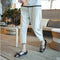 Summer Oriental Men Flaxen Loose Plus Size Casual Japanese Thin Slim Fit Cropped Pants