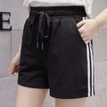 Img 6 - Minimalist Mix Colours Casual Gym Shorts High Waist Loose Slim-Look Wide Leg Women Track Student Trendy Shorts