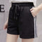 Img 6 - Minimalist Mix Colours Casual Gym Shorts High Waist Loose Slim-Look Wide Leg Women Track Student Trendy Shorts