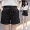 Img 1 - Minimalist Mix Colours Casual Gym Shorts High Waist Loose Slim-Look Wide Leg Women Track Student Trendy Shorts