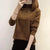 Img 1 - Women Loose All-Matching Korean Student Long Sleeved Half-Height Collar Pullover