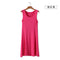 Img 9 - Summer Modal Korean Slimming Slim-Look Plus Size Mid-Length Flare Solid Colored Singlet Dress