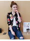 IMG 107 of Thin Printed Baseball Jersey Long Sleeved Stand Collar Student Cardigan Jacket Women Outerwear