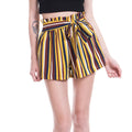 Img 6 - Popular Casual Trendy All-Matching Striped Plus Size Loose Elastic Waist Lace Bow Women Shorts