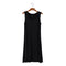 Img 5 - Summer Modal Korean Slimming Slim-Look Plus Size Mid-Length Flare Solid Colored Singlet Dress