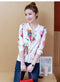 IMG 114 of Thin Printed Baseball Jersey Long Sleeved Stand Collar Student Cardigan Jacket Women Outerwear