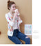 IMG 112 of Thin Printed Baseball Jersey Long Sleeved Stand Collar Student Cardigan Jacket Women Outerwear