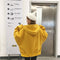 IMG 134 of Women ulzzangCollege Hooded Lantern Sleeve Sweatshirt Korean Harajuku BFLoose Tops Outerwear