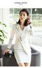 IMG 111 of Uniform Sets Women Long Sleeved Trendy Elegant Feminine White Casual Suits Formal Cargo Skirt
