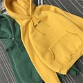 Img 1 - Hooded Sweatshirt Women Korean College bfLoose Student Thick Solid Colored ulzzang