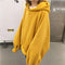IMG 132 of Women ulzzangCollege Hooded Lantern Sleeve Sweatshirt Korean Harajuku BFLoose Tops Outerwear
