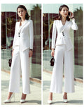 IMG 115 of Uniform Sets Women Long Sleeved Trendy Elegant Feminine White Casual Suits Formal Cargo Skirt