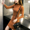 Img 1 - Half-Height Collar Thick Mid-Length Korean Slimming Pencil Dress Hip Flattering Knitted Sweater