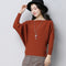 Img 8 - Batwing Sleeve Sweater Women Loose Solid Colored Short Long Sleeved Undershirt