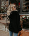 IMG 113 of Trendy Popular Europe Long Sleeved Hooded Solid Colored Women Sweatshirt Outerwear