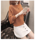 IMG 107 of Sweater Women Korean Batwing Sleeve Loose Trendy Undershirt Tops Outerwear