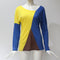 IMG 103 of Popular Spliced Color-Matching Round-Neck Casual Long Sleeved T-Shirt Women Tops T-Shirt