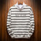 Couple Student Striped Loose Long Sleeved Sweatshirt Outerwear