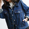 Img 3 - Denim Women Korean bfStudent Loose Long Sleeved Jacket Tops Thin Short