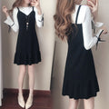 Img 2 - Women Korean Slim Look Ruffle Collar Fishtail Fresh Looking Two-Piece Sets Dress