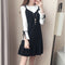 Img 1 - Women Korean Slim Look Ruffle Collar Fishtail Fresh Looking Two-Piece Sets Dress