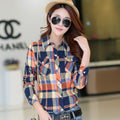 Img 2 - Shirt Chequered Inspired Hot Selling Trendy Casual Women Tops Blouse