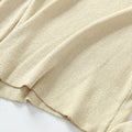 IMG 106 of Gold Silver Knitted Women Sweater Round-Neck Long Sleeved Solid Colored Pullover Sexy Outerwear
