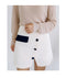 IMG 107 of Color-Matching Skirt Women Korean All-Matching High Waist Slim Look A-Line Skirt