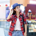 Img 17 - Shirt Chequered Inspired Hot Selling Trendy Casual Women Tops Blouse