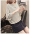 IMG 111 of Sweater Women Korean Batwing Sleeve Loose Trendy Undershirt Tops Outerwear