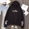 Img 5 - Sweatshirt Women Korean Loose All-Matching Student ulzzangHarajuku bfHooded Long Sleeved