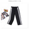 Img 6 - Women Ant Side Hem Splitted Lace Wide Leg Pants Loose Casual